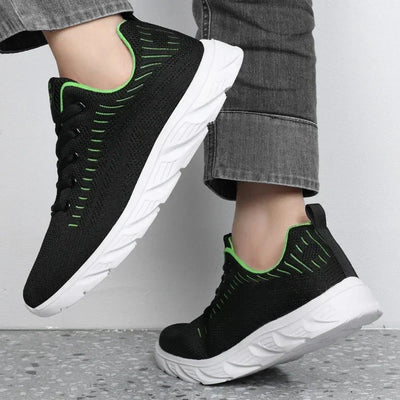Breathable Men's Running Shoes Lightweight Men Sneakers Anti-slip Outdoor Male Walking Shoes Mesh Sports Footwear Lace Up Flats