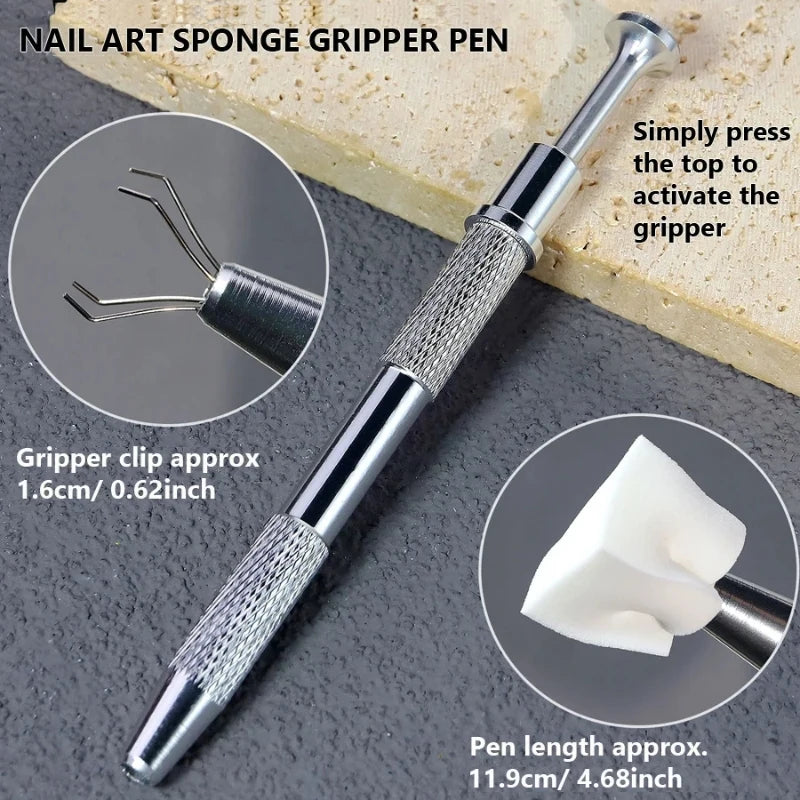 UR SUGAR 4 In 1 Pat Painting Gel Nail Polish Set 9 Colors Semi Permanent Soak Off UV LED Nails With Sponge Gradient For Nail DIY