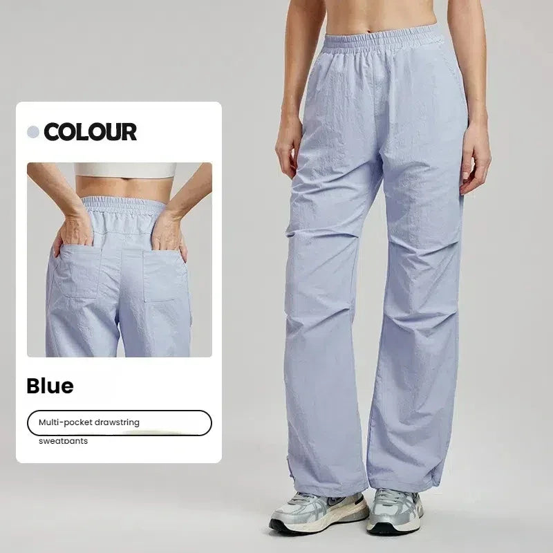 New Women's Cargo Pants Outdoor Hiking Trekking Straight Leg Tactical Softshell Windproof Waterproof Multi-Pocket Sports Pants