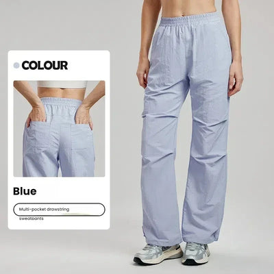 New Women's Cargo Pants Outdoor Hiking Trekking Straight Leg Tactical Softshell Windproof Waterproof Multi-Pocket Sports Pants