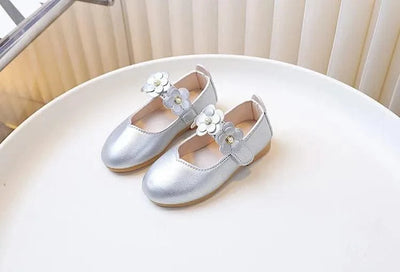 Spring Autumn Little Girls Ballet Shoes Sweet Chic Kids Fashion Princess Leather Shoes Causal Versatile Children's Flats Soft