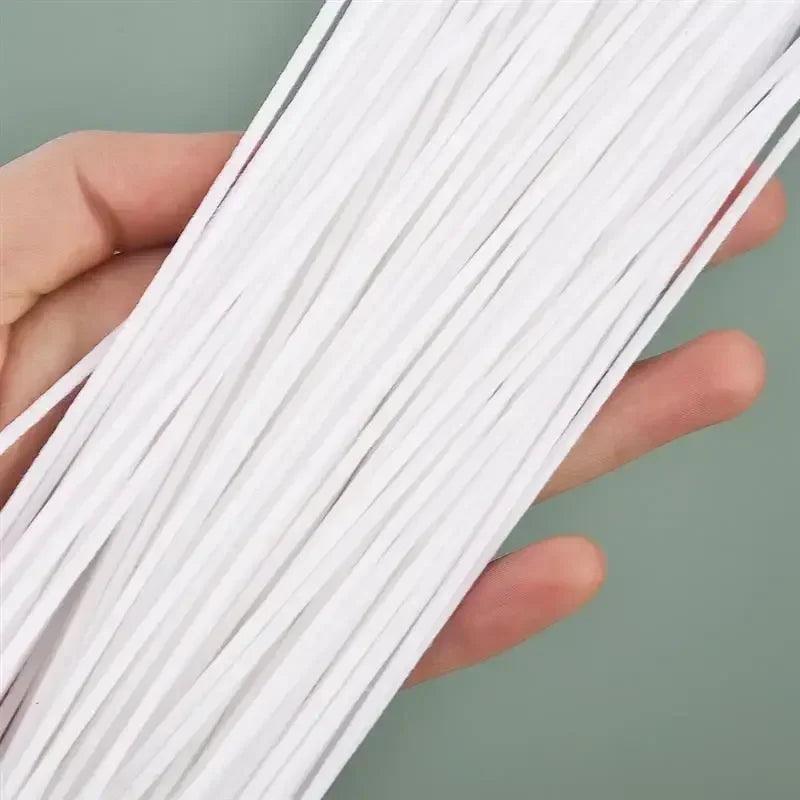30-100pcs /set waxed cotton candle wicks set smokeless wax core diy soy woven kerosene lamp candles making supplies