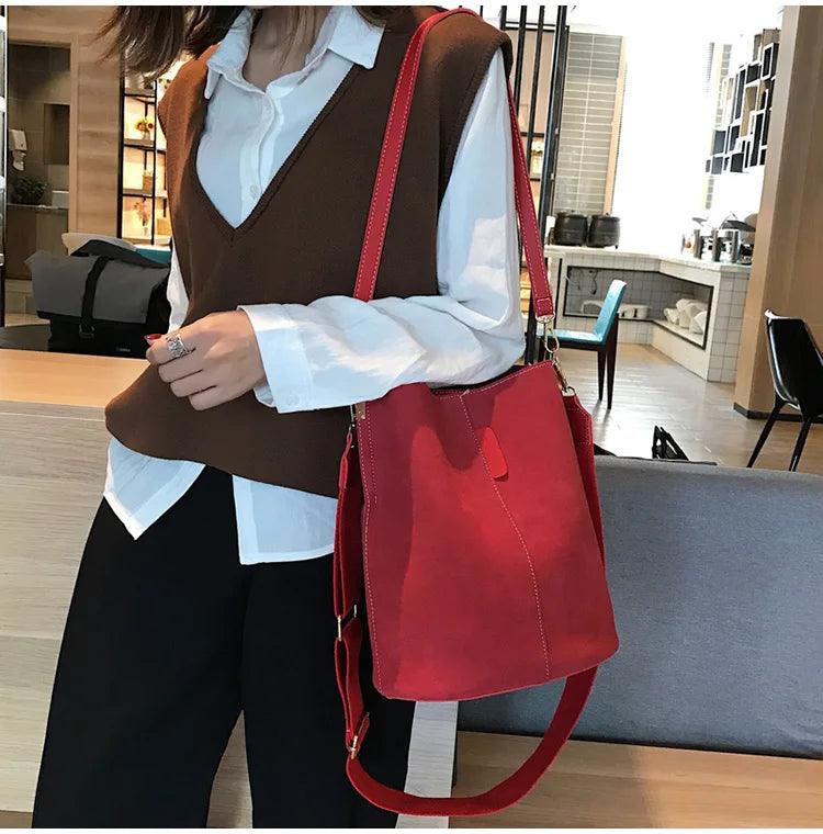 Designer handbags ladies bucket bag pu leather shoulder large capacity crossbody bags for women high quality new tote