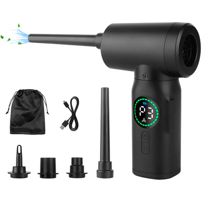 100W Cordless Air Duster Compressed Air Blower Electric Wireless Air Gun Computer Keyboard Camera Cleaning Dust Blowing Gun