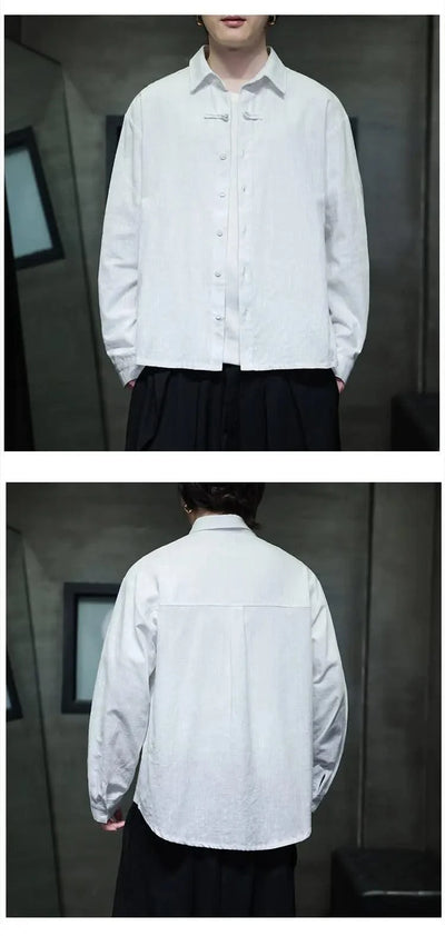 Mens Linen Shirts Casual Streetwear Long Sleeve Turn Down Collar Summer Beach Vacation Hawaiian Shirts M-5XL Plus Size Men Tops