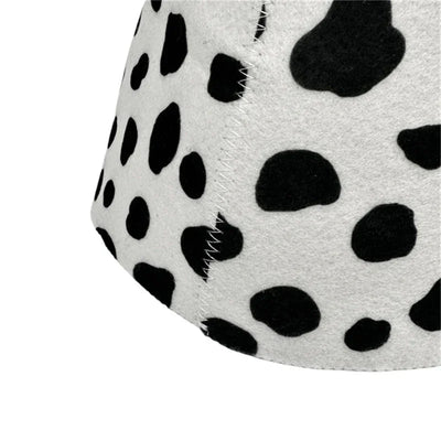 New Cute Russian Sauna Caps With Spot Printing Fashion Felt Sauna Hats with Hanging Loop