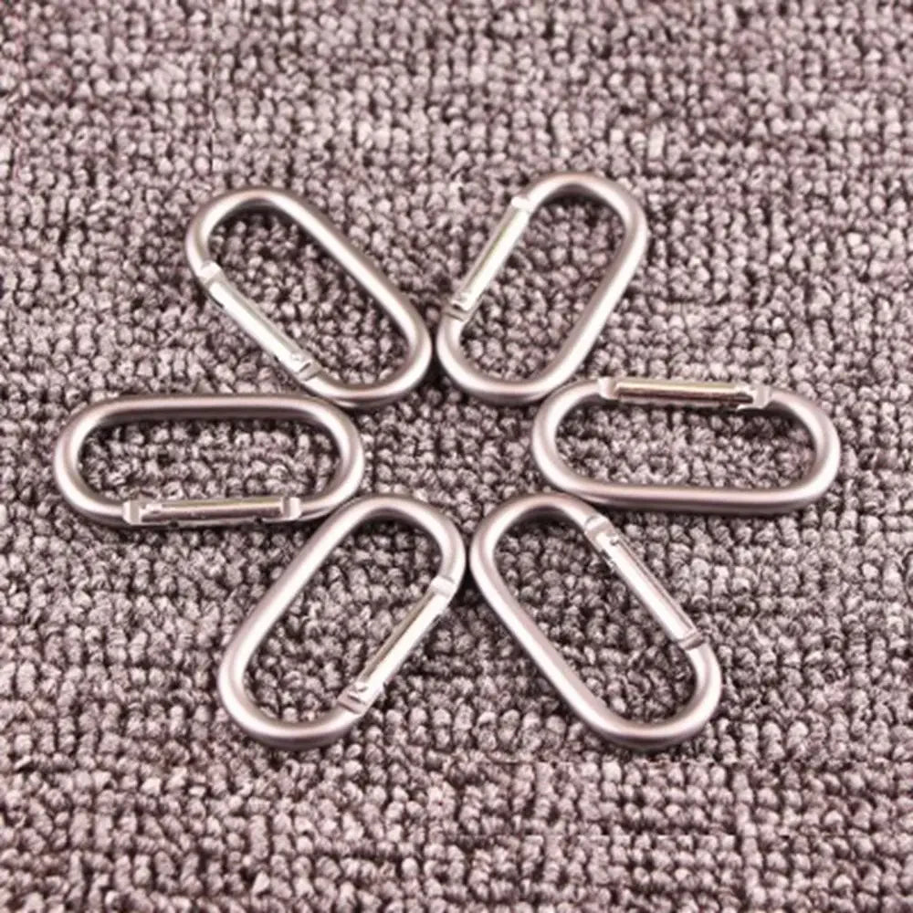 2/5/10pcs Alloy Aluminum Survival Gear Camp Mountaineering Hook Carabiners Carabiner Travel Kit Camping Equipment