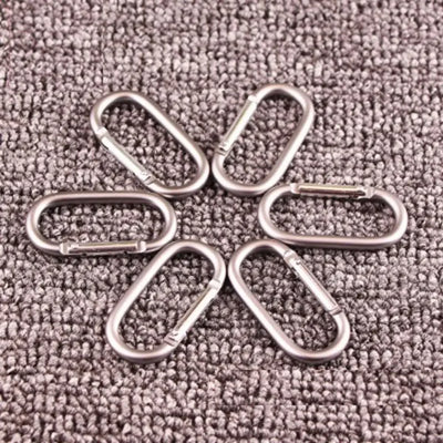 2/5/10pcs Alloy Aluminum Survival Gear Camp Mountaineering Hook Carabiners Carabiner Travel Kit Camping Equipment