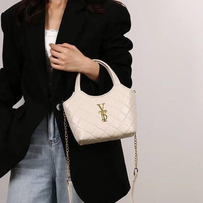 Elegant Handbag For Women Leather Material Popular Classic Shoulder Strap By Famous Designer Luxury Brand Durable