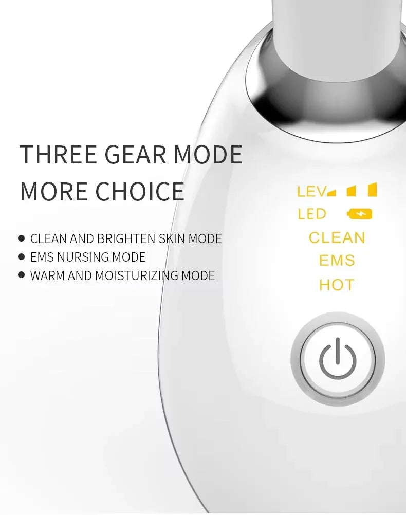 Neck massager face three lighting modes skin enhancement device LED beauty machine