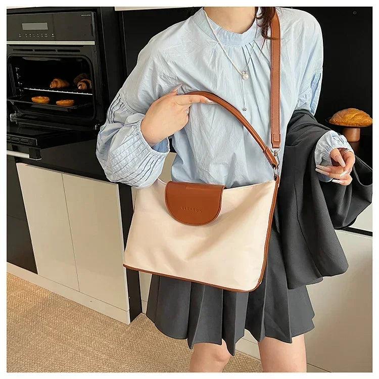 Stylish ladies handbag leather crossbody bag by famous designer - women’s shoulder tote elegant classic popular