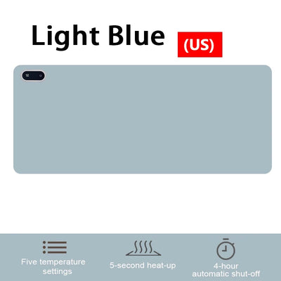 Warm Desk Pad Desk Hand Warmer Touch Control 5 Heating Grade Hand Heating Pad Desk Mousepad Fast Heating For Computer Keyboard