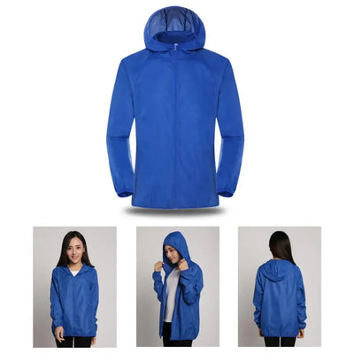 2024 Summer Hooded Jacket Men Women Waterproof Sun Coat Pockets Quick Dry Skin Ultra light Windbreaker Outdoor Jacket