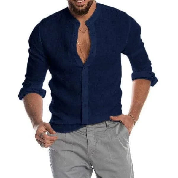 Men's Clothes Party Long Sleeve Shirt Summer