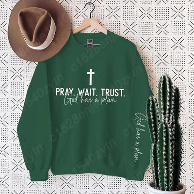 Uplifting Christian Quote Crewneck Sweatshirt, Long Sleeve, Women's