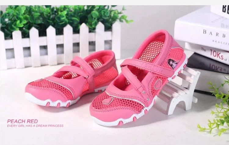 Cartoon Princess Non-slip Children Flat Shoes | Girls Summer Fashion | High Quality Mesh Sandals Kids