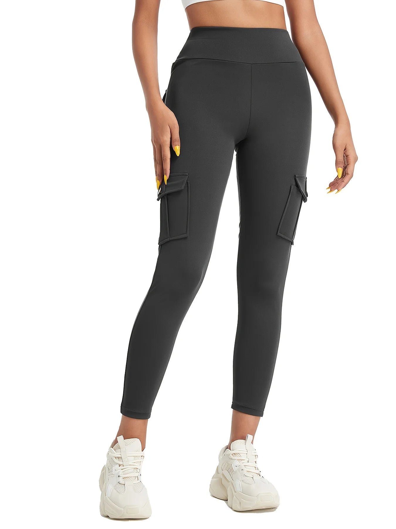 Women Pockets Gym Leggings Skinny Stretch