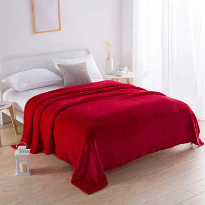 Fleece Blankets Single Twin Blanket For Bed Full Size Fleece Throw Blanket Warm Blankets For Winter Shoulder Knee Cozy Blanket