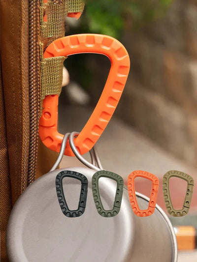 Carabiner D-Shape Ultra Light Mountaineering Bag Keychain Outdoor Tactical Gear Hiking Camping Climbing Accessories