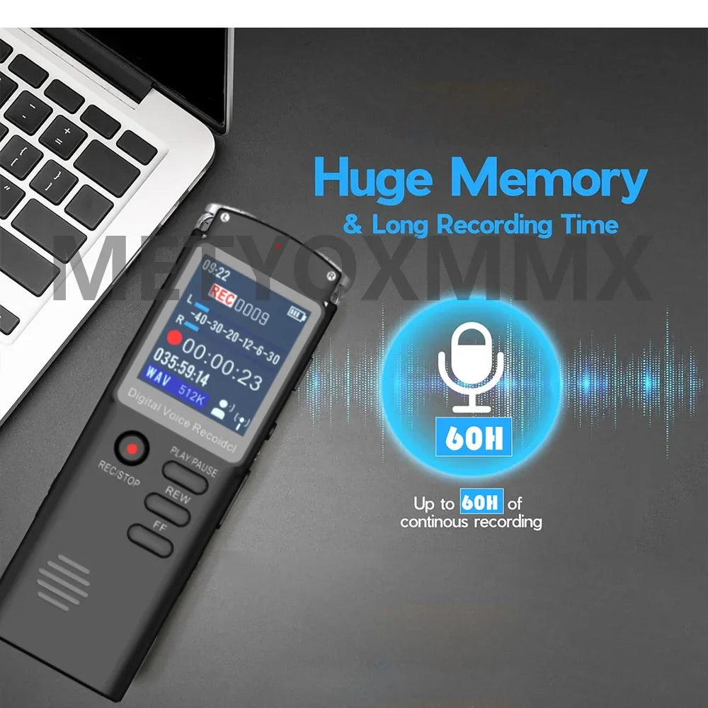 Voice Recorder - Voice Activated Recorder with Earphone & USB Charge Cable, Digital Voice Recorder with Playback for Lectures &