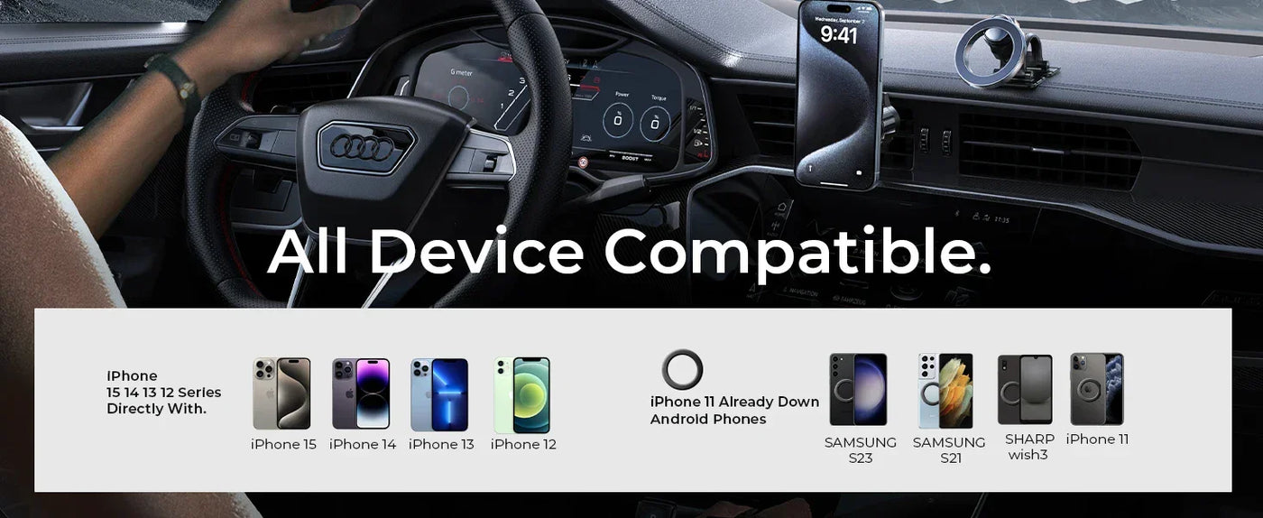 LISEN for MagSafe Car Mount for IPhone 16 15 360°Rotation Magnetic Phone Holder for Car Hands Free Cell Phone Magnetic Car Mount