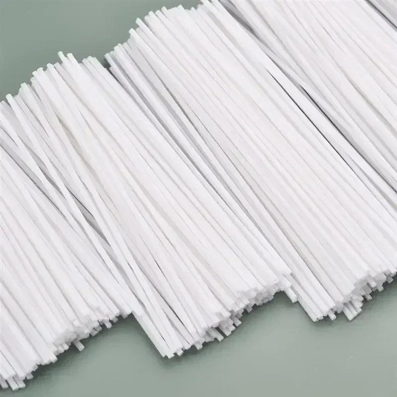 30-100pcs /set waxed cotton candle wicks set smokeless wax core diy soy woven kerosene lamp candles making supplies