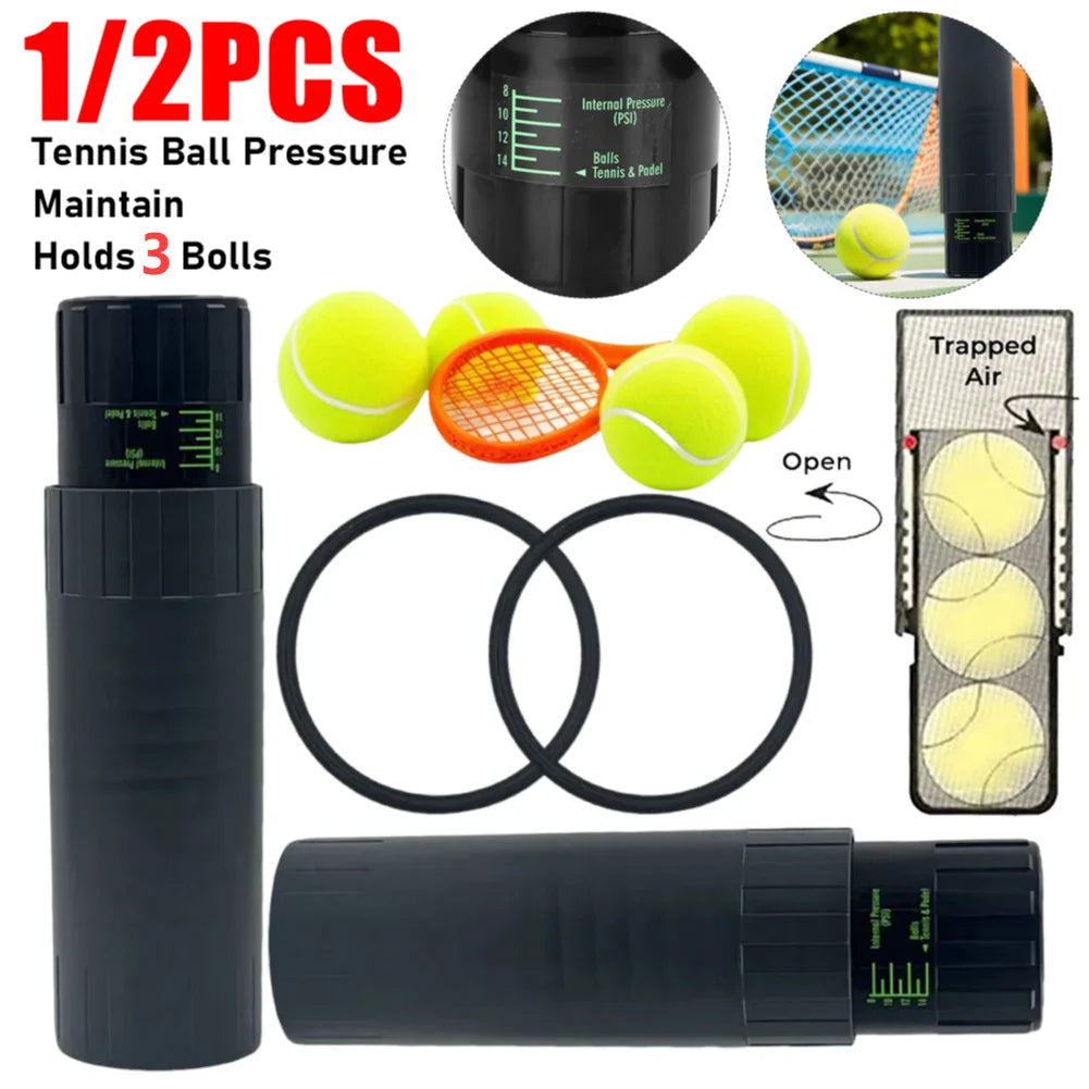 1/2PCS Tennis Ball Pressure Maintain Repair Container Tennis Ball Saver Storage Box For Beach Tennis Ball Shape Restore Bounce