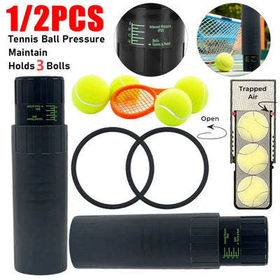 1/2PCS Tennis Ball Pressure Maintain Repair Container Tennis Ball Saver Storage Box For Beach Tennis Ball Shape Restore Bounce