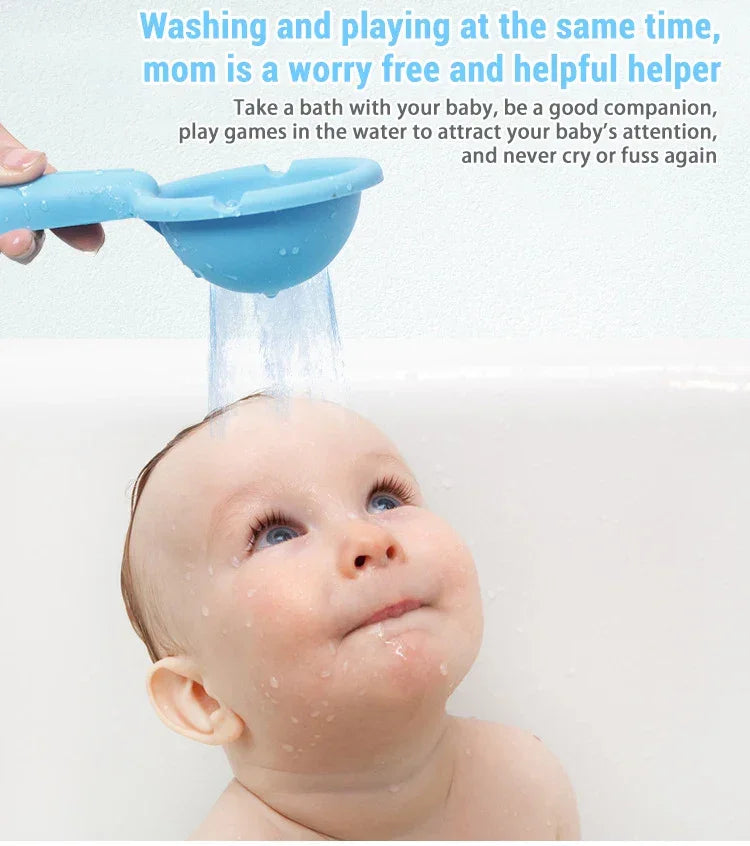 Baby Bath Toys Colorful Waterwheel Bathing Bathtub Water Spray Play Set Rainbow Windmill Bathroom Toy For Kids Toddler Children