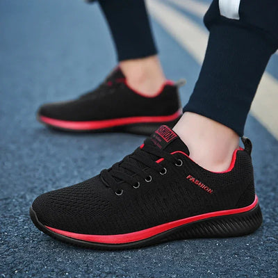 Athletic Shoes for Men Shoes Sneakers Black Casual Comfortable Knit Sneakers Breathable Athletic Running Walking Gym Shoes Men