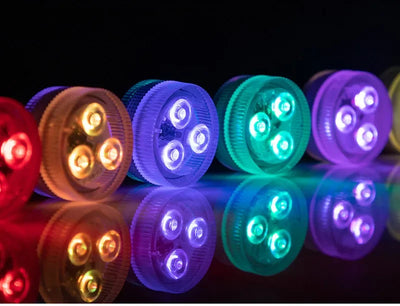 3 LED Underwater Light 16 Colors RGB IP68 Waterproof Swimming Pool Accessories Light Outdoor Submersible Lights for Pond Vase