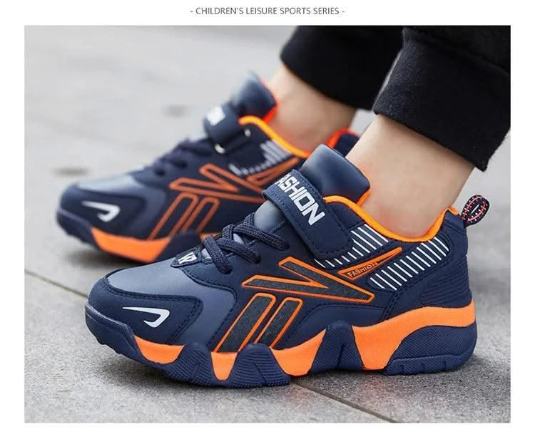 Children Boys Shoes School Sports Fashion Leather For Kids Tennis Casual Sneakers Children's Boy Running 7-12 Years Walking Shoe
