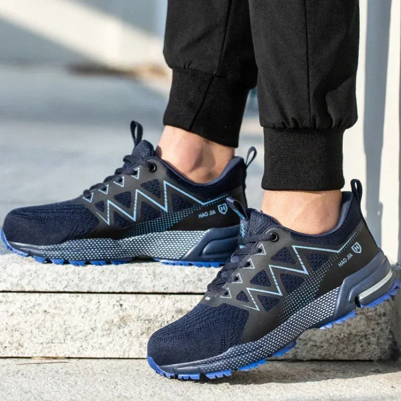 Men's Safety Shoes Anti-Smashing Steel Toe Shoes Indestructible Wear-resistant Men Boots Puncture Proof Work Safety Boots 안전화