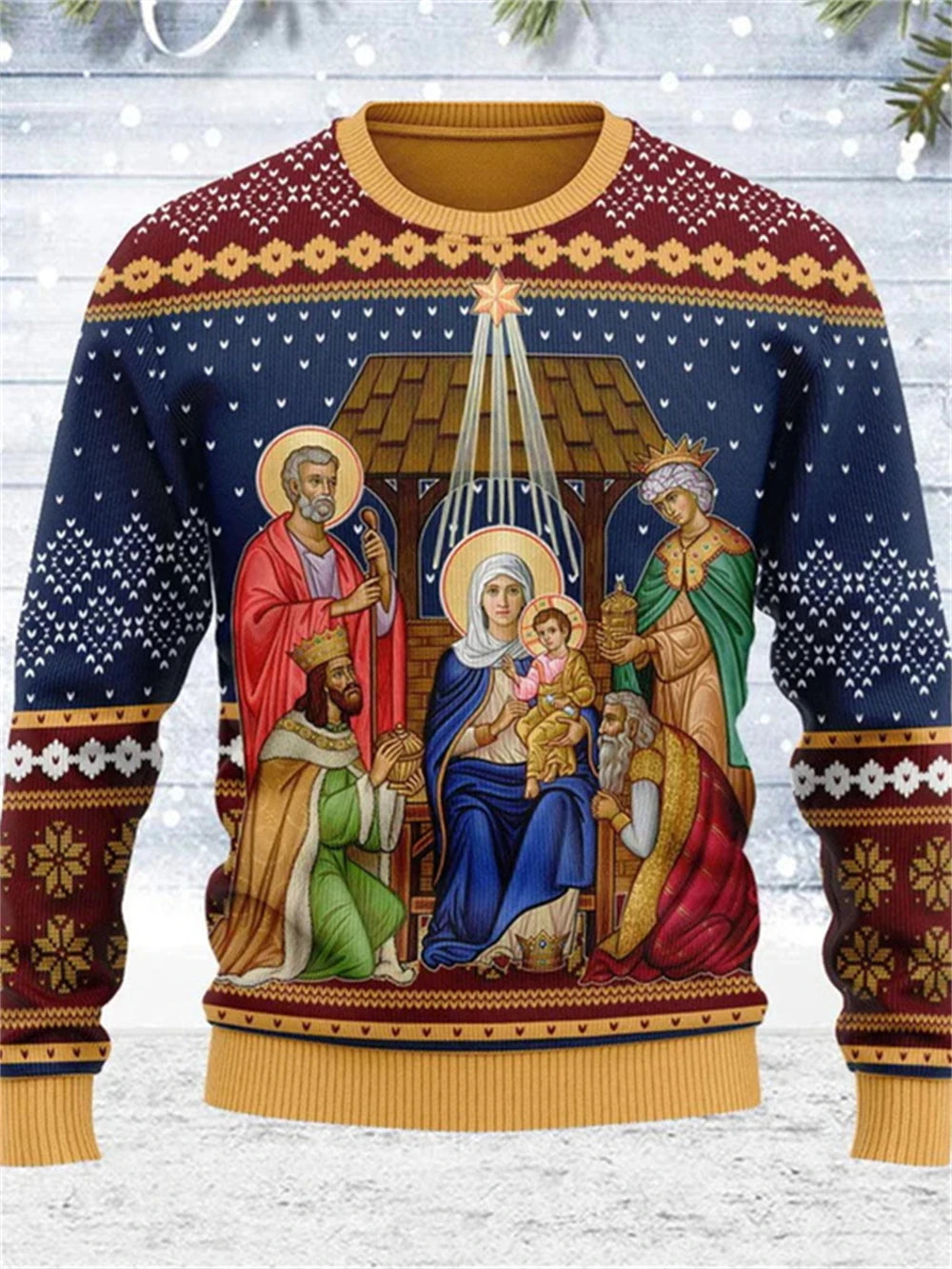 Men Women ugly christmas Sweatshirt Jesus Sweater 3D Printed the Orthodox graphic Sweaters Tops new unisex clothing dropshipping