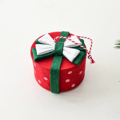 Creative Gift Box Christmas Decoration Small Mini Mini Christmas Gift Pack Handmade Vintage Christmas Tree Decoration Home Decor