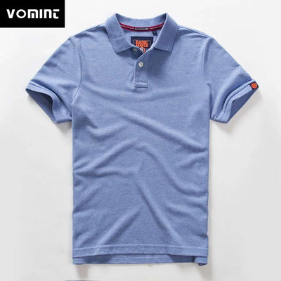 Summer Mens Polo homom shirts Cotton Shirts Short Sleeve Letter Embroidered Emblem Simple Shirt for Male golf clothing t-shirts