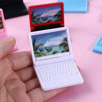 Decor DIY Accessories Doll House Decoration Crafts Dollhouse Miniature Dollhouse Furniture Simulation Laptop Dollhouse Computer