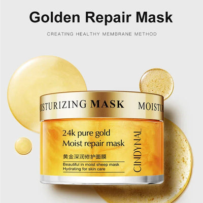 120g 24K Golden Face Cream Collagen Moisturizer Moisturizing Cream Sleeping Mask Firming Nourishing Hydrating Face Skin Care