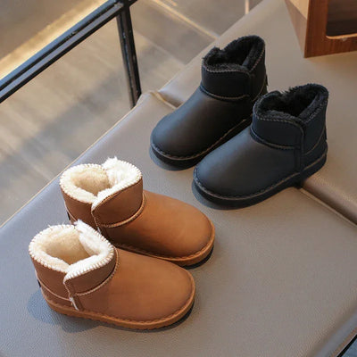Kids Snow Boots for Boys Girls Thick Plush Children Thermal Ankle Boots Warm 2025 Autumn Winter Anti-skid Classic Fashion Boots