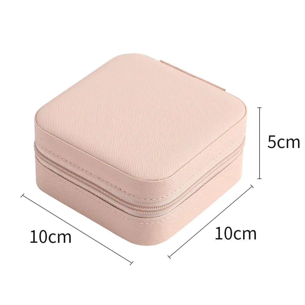 Jewelry Organizer Display Travel Jewelry Case Boxes Portable Jewelry Box Leather Storage Joyeros Organizador De Joyas
