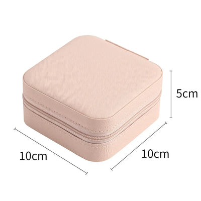 Jewelry Organizer Display Travel Jewelry Case Boxes Portable Jewelry Box Leather Storage Joyeros Organizador De Joyas