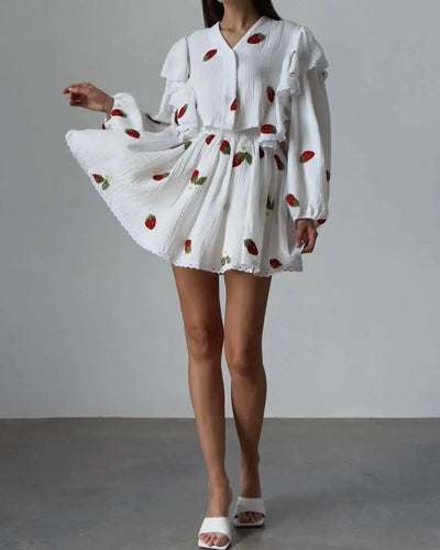 Women Lantern Linen Top