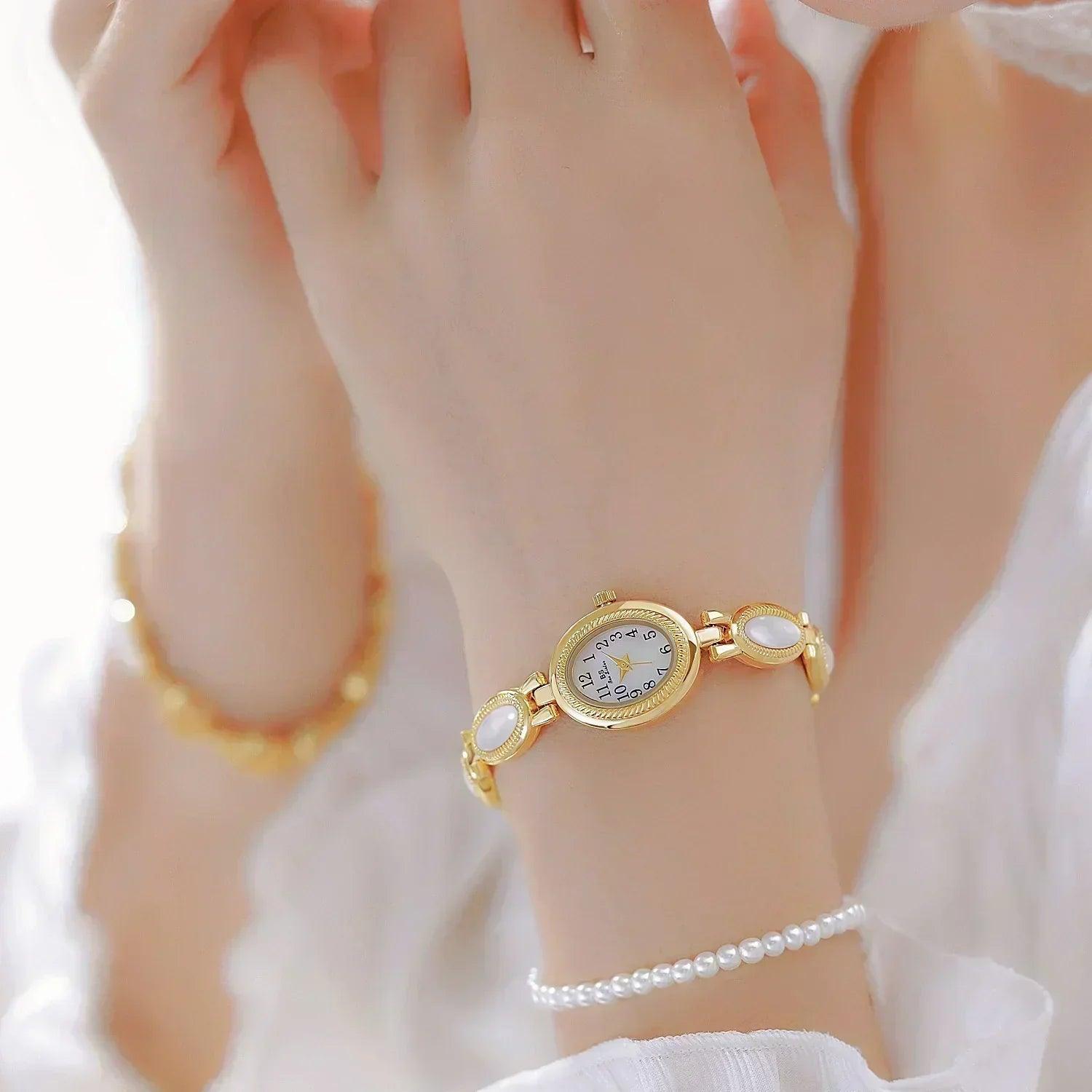 2025 new women wrist watches luxury brand elegant fashion ladies for female clock oval high quality gift dropship