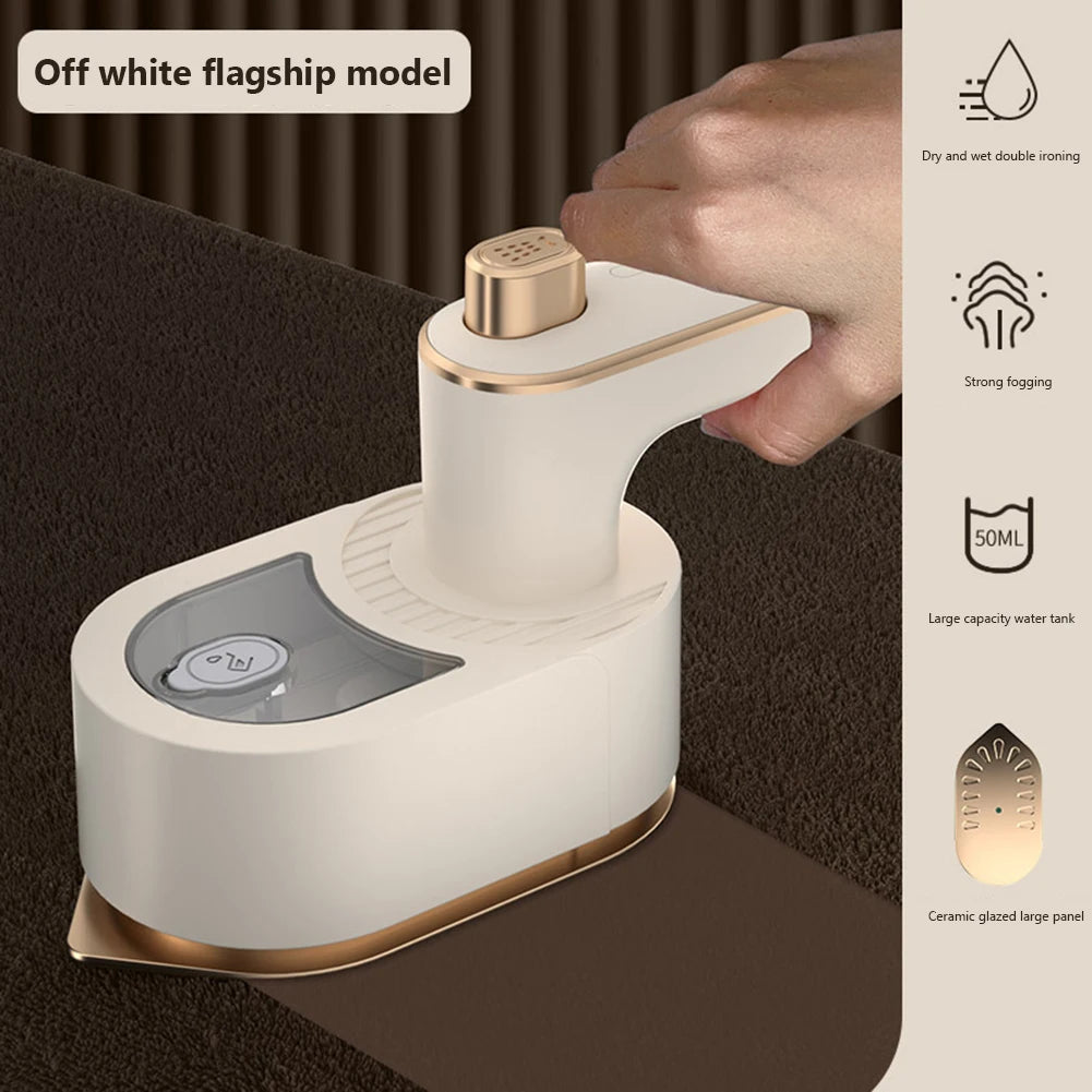 Handheld Ironing Machine Portable Household Small Mini Steam Iron Handheld Garment Ironing Machine Dry and Wet Hot Steam Clothes