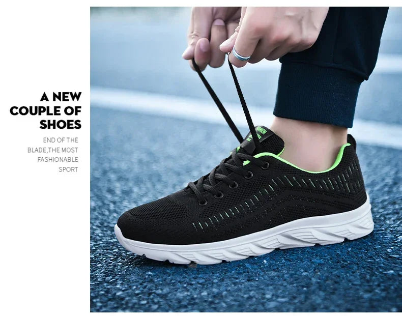 New Athletic Shoes for Men Shoes Sneakers Black Casual Men Mesh Sneakers Breathable Tennis Running Walking Gym Men Shoes