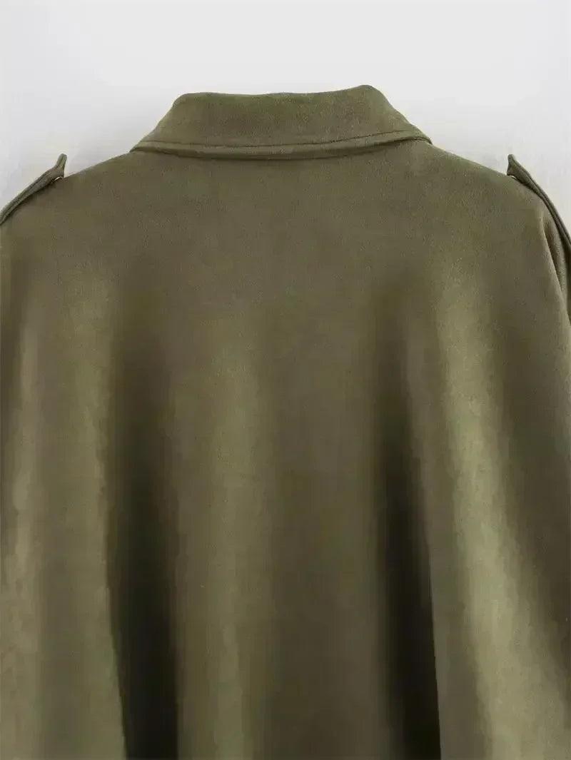 Women’s jackets spring chic elegant outerwear loose warm coat youth fashion