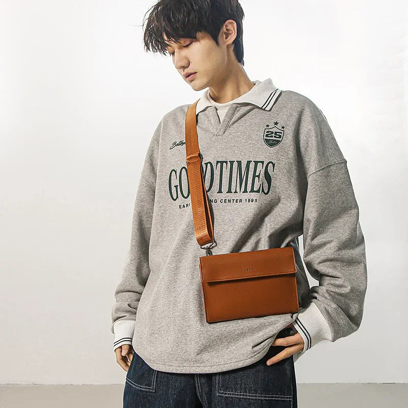 Designer Men Bag Fashion Shoulder Bag Business Briefcase Unisex Messenger Bags Vintage Leather Crossbody Bag Casual Man Handbags