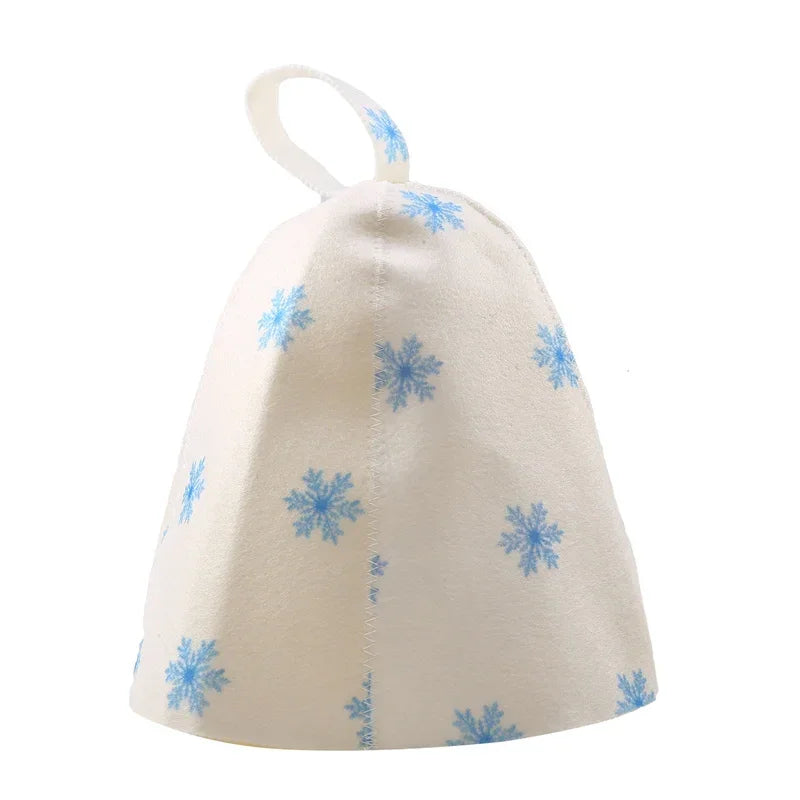 1PC Felt Head Protection Bath Anti Heat Free Size Russian Style Shower Cap Sauna Hat Sauna Vaporarium Accessories Wholesale New
