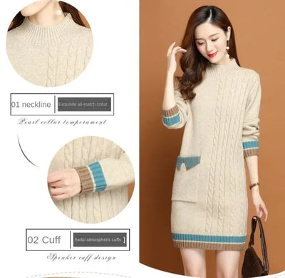 Woman Knitted Dress Bodycon Crochet Dresses for Women Cheap Casual Thic X Elegant Luxury Long Sleeve Aesthetic Sensual Sexy Xxl