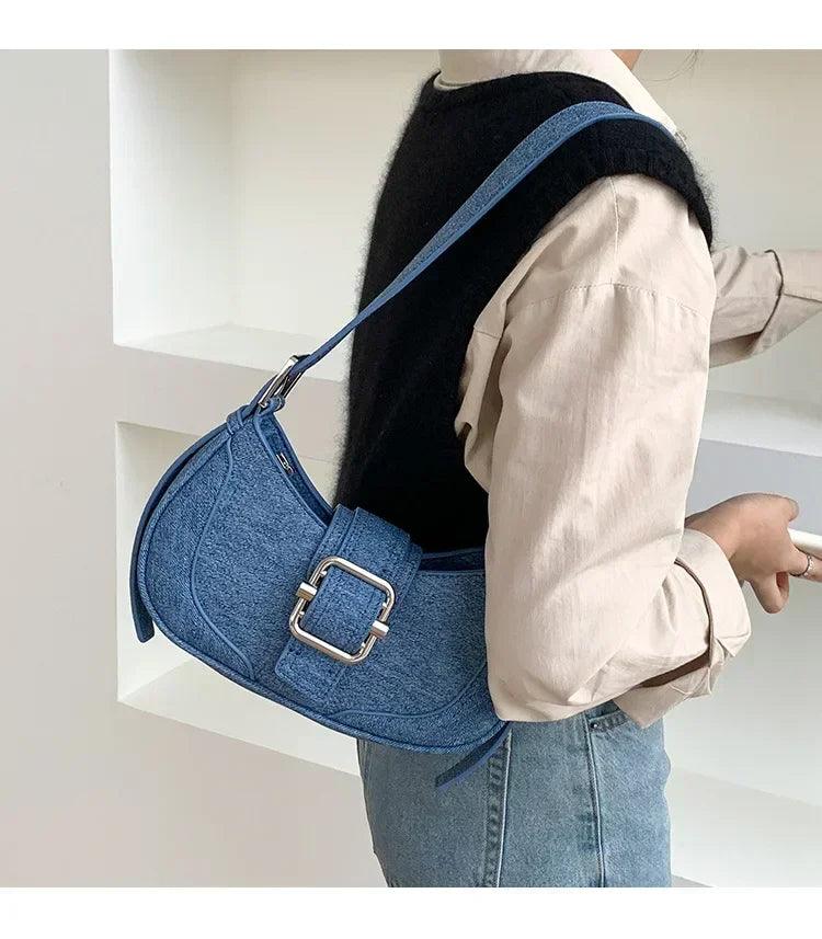 Fashion handbags for women half-moon leather hasp lady shoulder crossbody bag luxury designer ladies underarm bags hobo